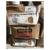 (3) Boxes of 7/16" Sheathing Clips
