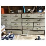 20 Drawer Wooden Organizer and Hardware
