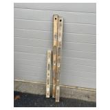 3 Vtg. Wooden Levels
