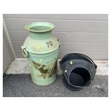Milk Can & Coal Bucket