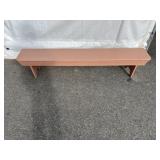 Painted Mortise Leg Bench