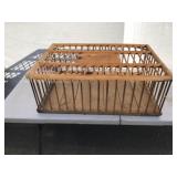 Vtg. Wooden Chicken Crate