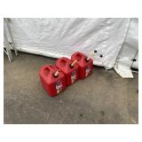 (3) 5 Gal Gas Cans