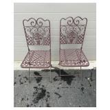 (2) Foldable Metal Chairs