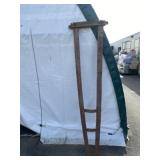 Red Painted Wooden Horse Hitch