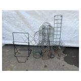 Wire Hanging Baskets, Trellis, Cages,etc.