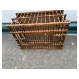 Vtg. Wooden Chicken Crate