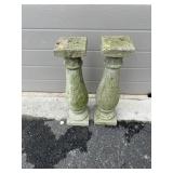 (2) Concrete Pedestals