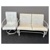 Metal Glider & Chair