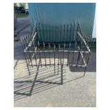 (4) Sections of Metal Garden Fencing