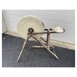 Vtg. Sharpening Stone on Stand