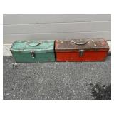 (2) Metal Toolboxes w/ Tools