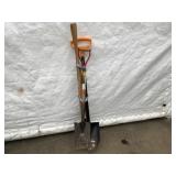 Post Hole Digger, 2 Short-handled Shovels