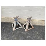 (2) Heavy Duty Metal Jack Stands