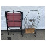 Lawn Chair & Grocery Cart