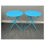 (2) Metal Foldable Tables