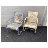 (2) Vtg. Metal Chairs
