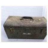 Metal Toolbox w/ Tools