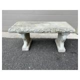 Concrete Garden Bench