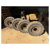 4 Skidloader Wheels