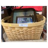 Wicker Woven Basket, Framed Goods