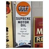 Contemporary Tin MOTOR OIL Sign
