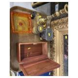 Bureau Box, Candlestick, Cocoa Tin