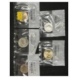(4) Uncirculated $1.00 Coins with State Quarter
