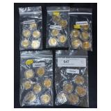 (27) Gold Plated State Quarters