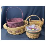 (4) Longaberger Baskets