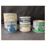 8 and 12 OZ. Oyster Cans