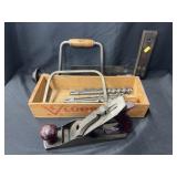 Drill Brace, Block Plane, Square