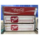 (3) Wooden Beverage Crates