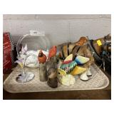 Fenton Art Glass Basket with Figurines