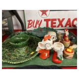 Vintage Christmas Decor and Serving Dishes