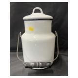 Enamelware Cream Pail