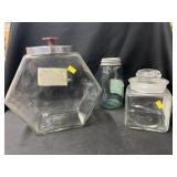 Glass Canister with Storage Jar