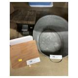 Galvanized Wash Tub, Birdfeeders