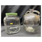 Vinegar Bottle with Glass Canister