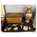 Celluloid Animals, Bureau Box, Vase