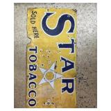 Enameled Porcelain Tobacco Sign