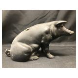 Cast Metal PIg Form Still Bank