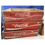 (3) Coca-Cola Beverage Crates