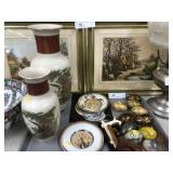 Porcelain Vases with Decorative Eggs