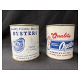 (2) 16 OZ. Oyster Cans