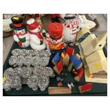 Christmas Novelty Candles with Vintage Decor