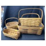(4) Longaberger Baskets
