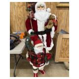 (2) Santa Figurines