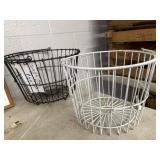 (2) Wire Form Egg Baskets