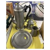 Presentation Pewter with Tea Service